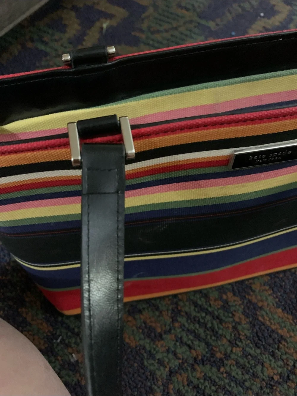 Vintage Kate spade rainbow tote bag